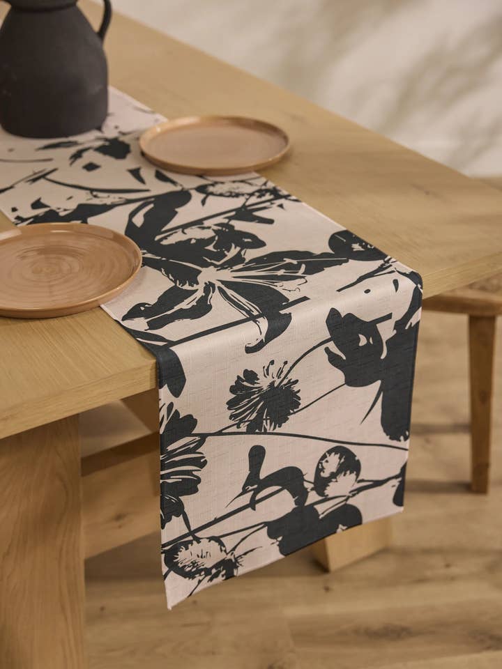 Inverted Floral Table Runner for wholesale by Geometry