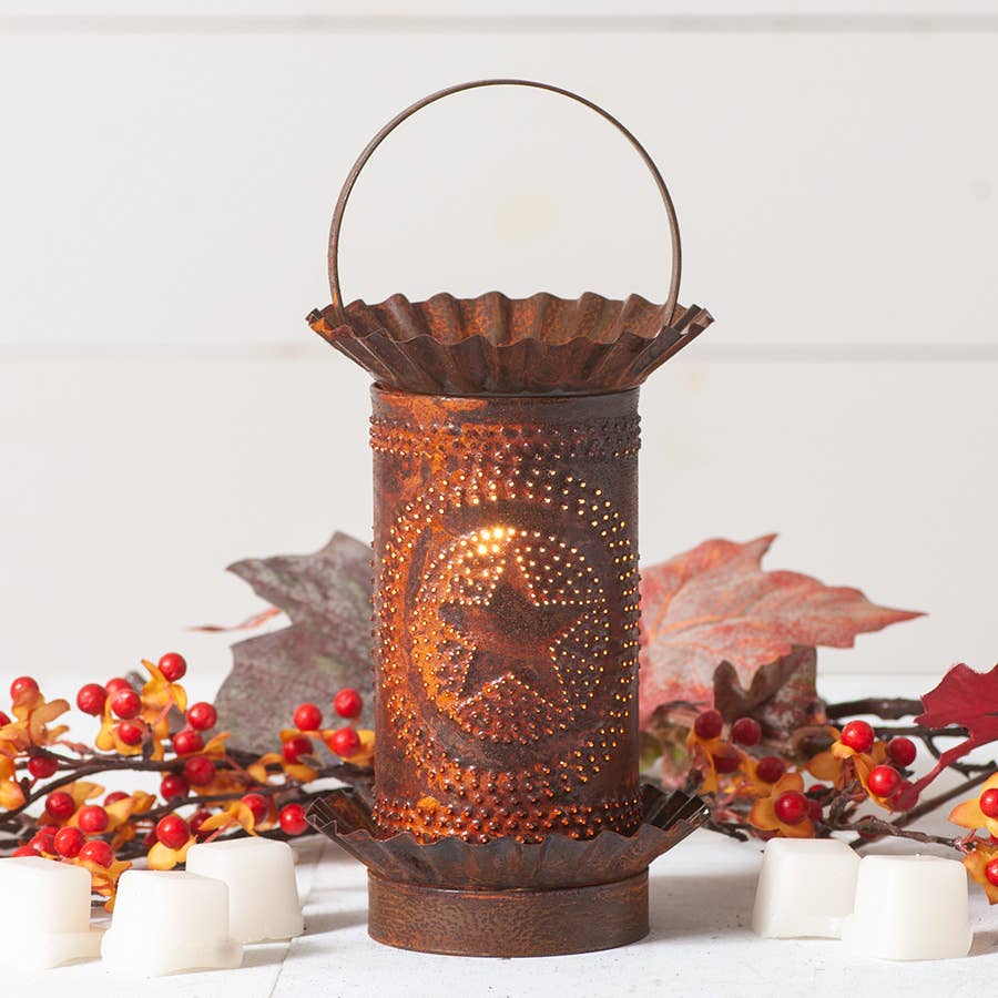 Irvin's Tinware - Wholesale Wax Warmer - Mini Wax Warmer with Regular Star in Rustic Tin2