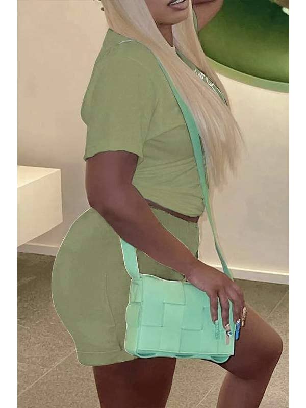 Queen Fashion - Vente Ensemble haut et jupe - Femme - ensemble t-shirt et short graphiques2