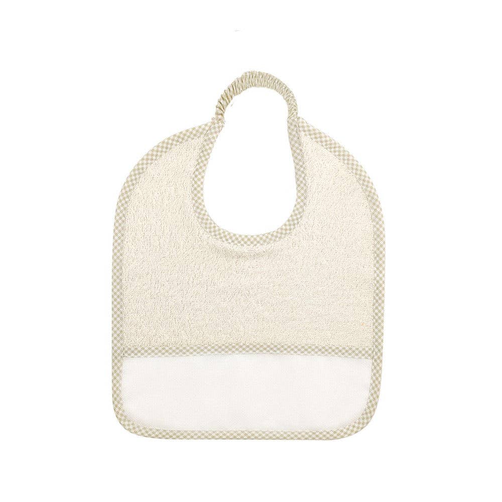 Almatex srl – Engroshandel Hagesmæk - Baby – 6 små hagesmække 24x27 med ELASTIK, tilpasset med det navn, du ønsker.11