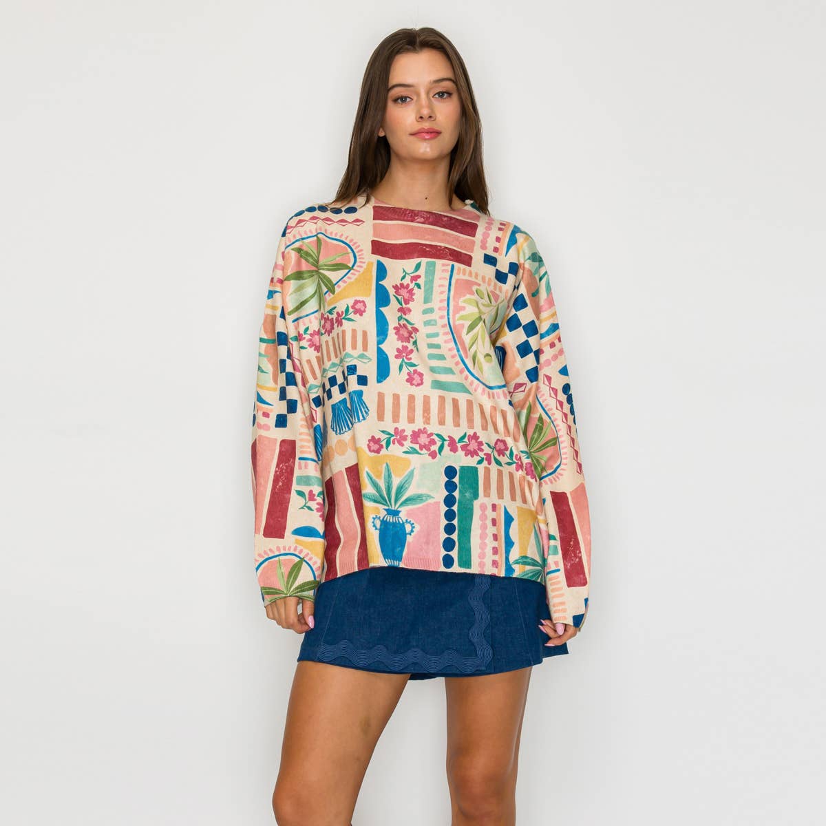 LoveWednesday – wholesale Pullovertröja - Dam – Amelie Love Tröja - LWSW12217