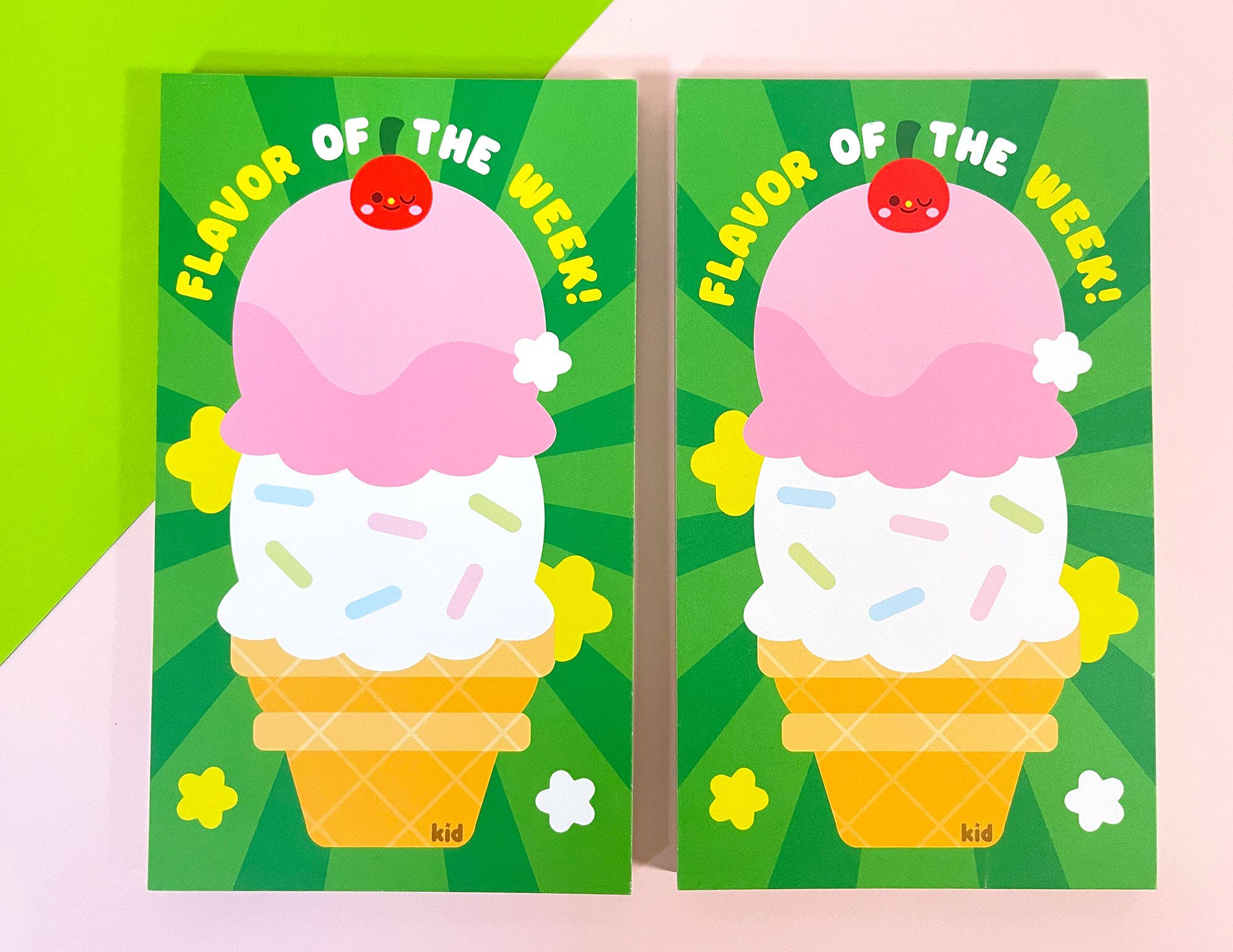 Kidnichols - Wholesale Notepad - Flavor of the Week Notepad | Ice Cream | Kawaii Stationery3