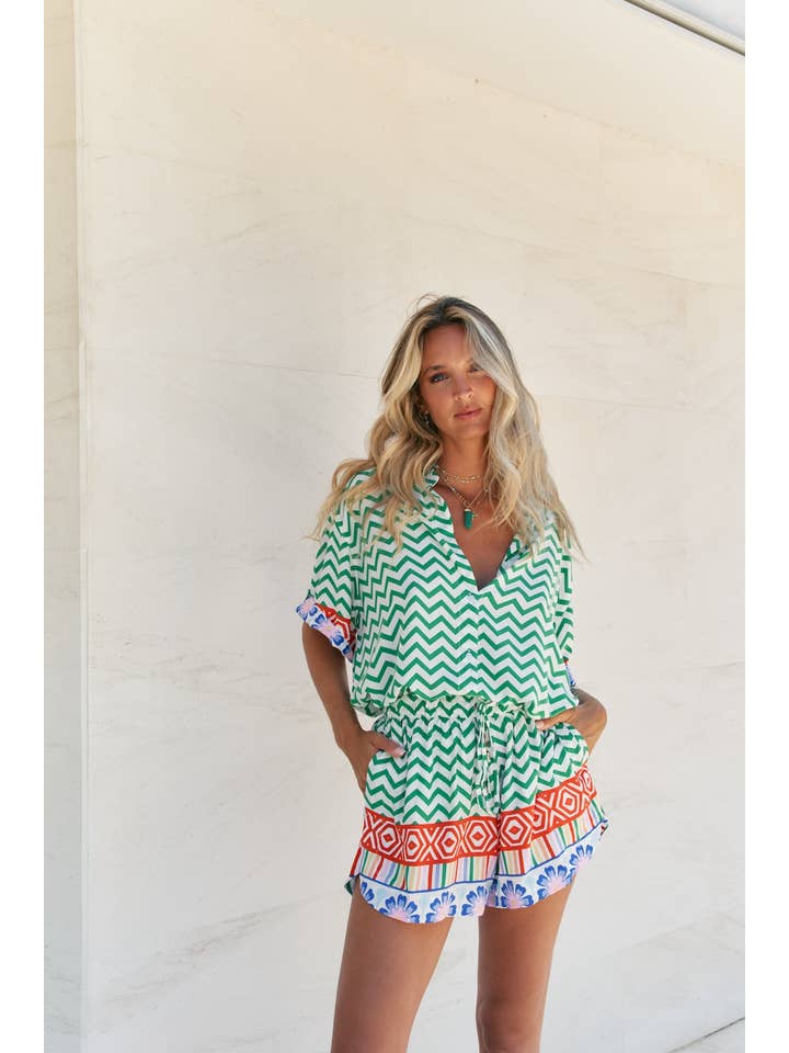 Jaase - Wholesale Shirt - Women's - ZIGGY ZA PRINT LOLA SHIRT
