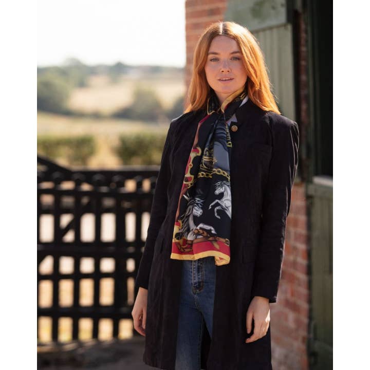 Håll i hatten Liquorish & Gold Klassisk Sidenhalsduk för wholesale av Clare Haggas