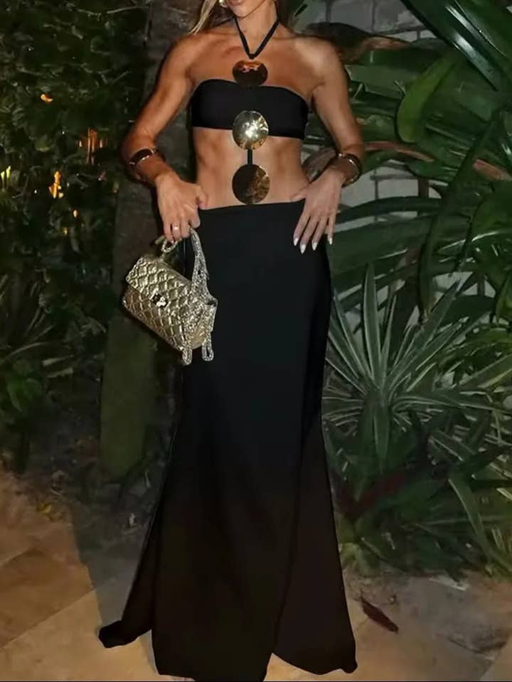 One-shoulder cutout halter sequined dress and other Purchase Wholesale sequin dresses. Free Returns & Net 60 Terms on Faire trending on Faire.