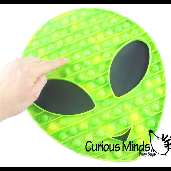 Curious Minds Toys - Wholesale Fidget Toy - Kids - 1 Jumbo Alien Bubble Pop Fidget Toy - Silicone Push Poke Bub3