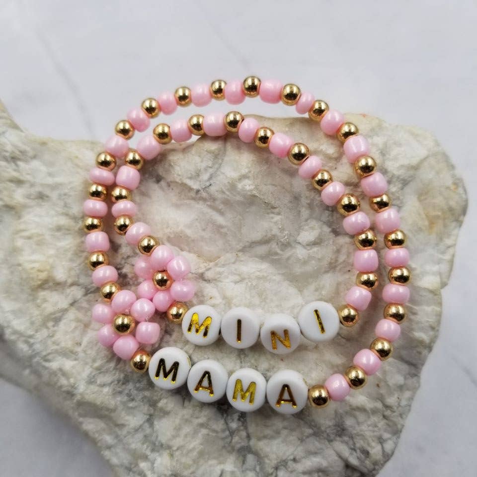 The Pretty Jewellery - Wholesale Beaded Bracelet - MINI MAMA Flower Beaded Bracelet1