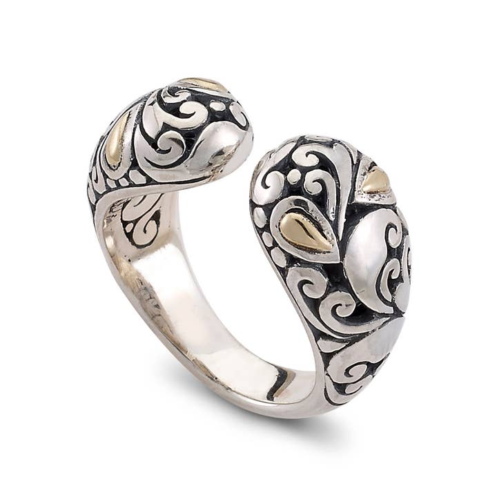 SS/18k öppen designring för wholesale av Eli Pebble