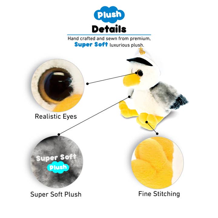 Cota Global - Wholesale Stuffed/Plush Toy - Kids & Baby - Super Soft Plush - Seagull Sailor1