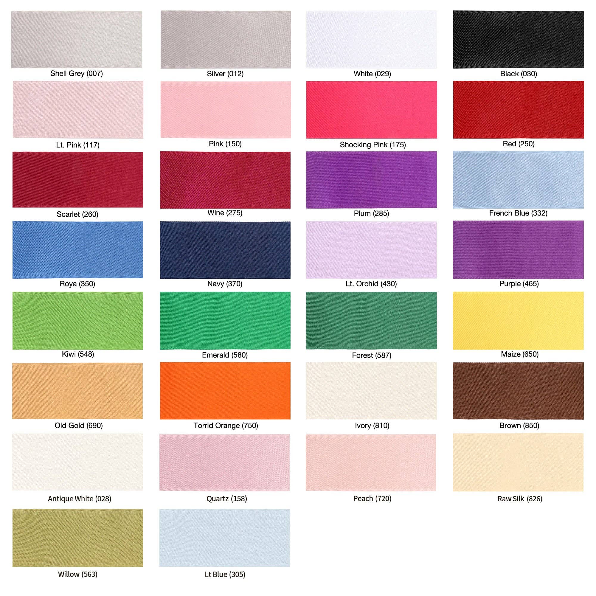 LA Ribbons Wholesale - Wholesale Ribbon - Gift Wrapping - Single Face Satin Ribbon | Raw Silk (826)20