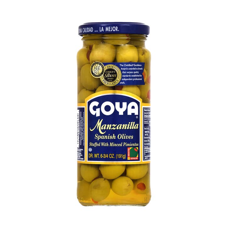 Azeitonas Manzanilla Recheadas GOYA 12/3 3/4 oz. por atacado de L&F Universal Goods