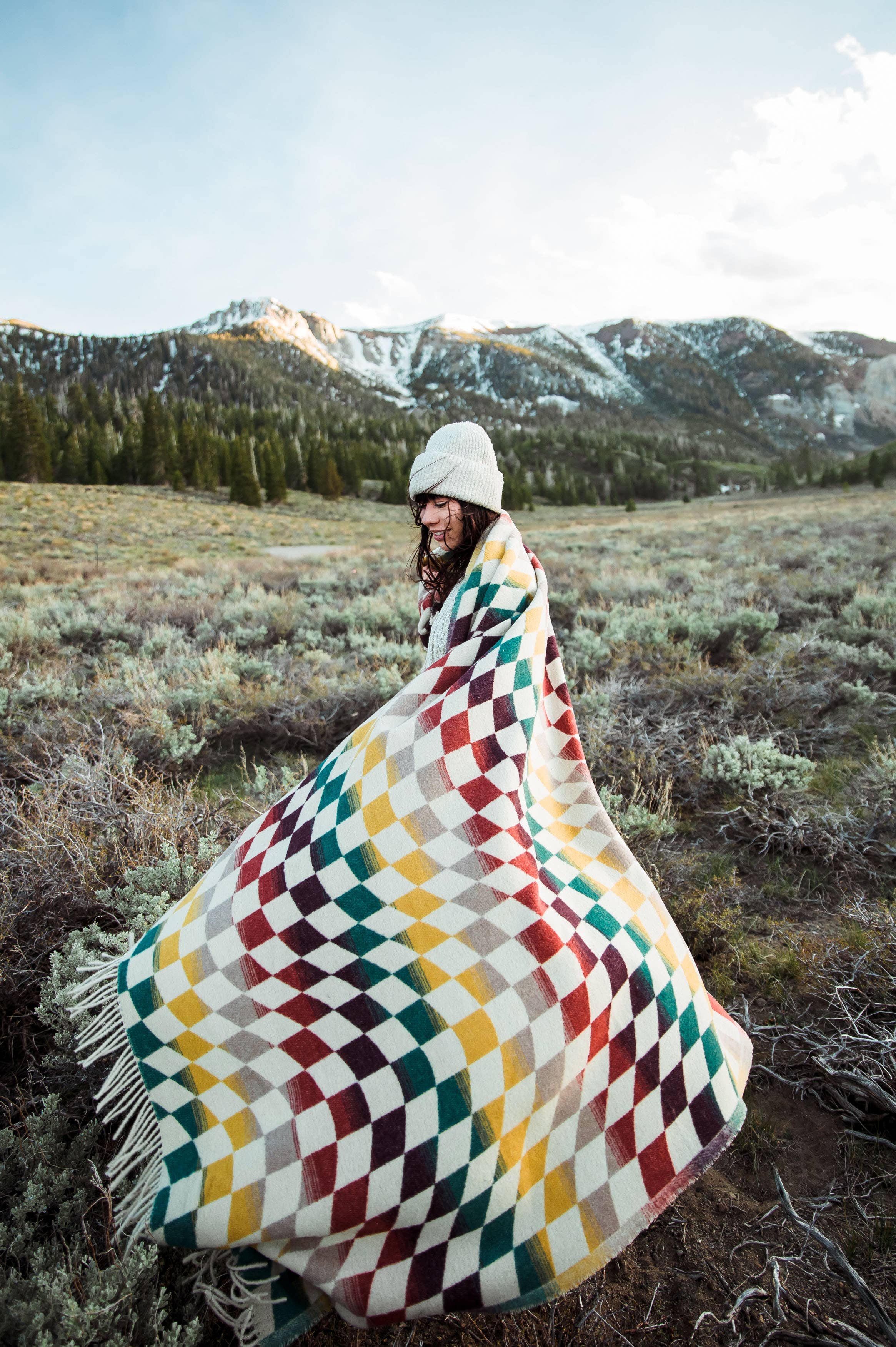 Sackcloth & Ashes - Wholesale Throw Blanket - Checkered Monterey1