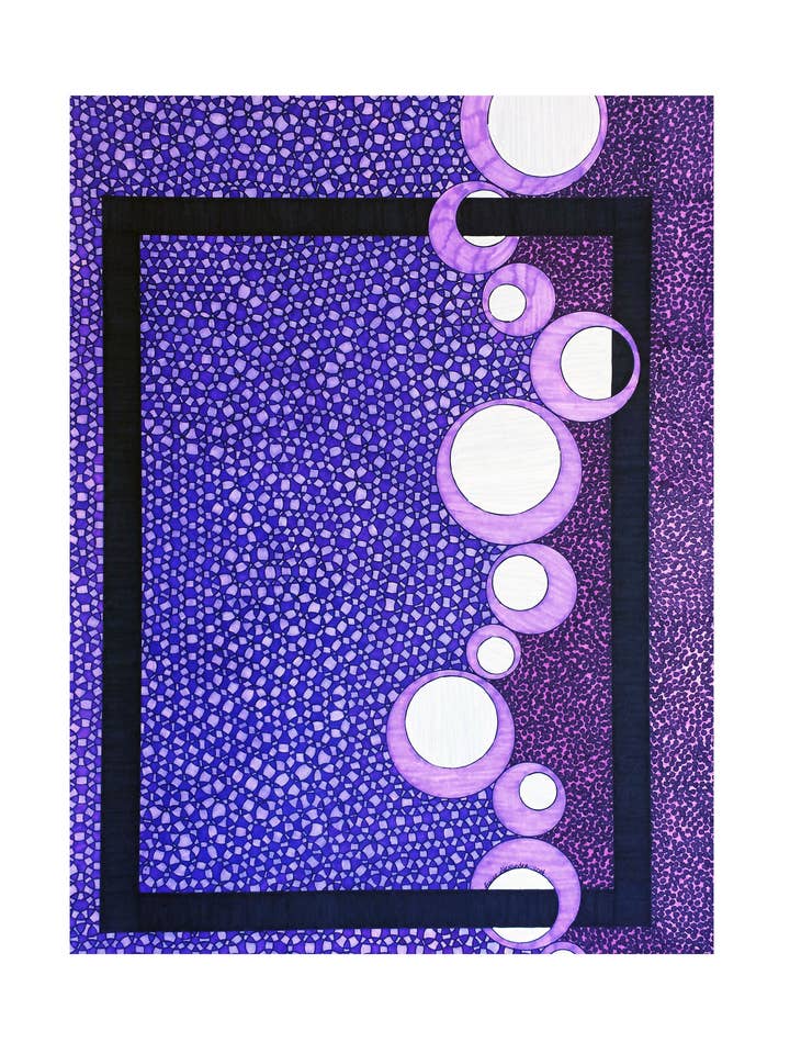 Impressão artística roxa por atacado de artisticle