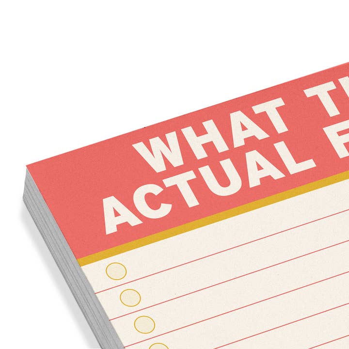 Knock Knock - Wholesale Sticky Notes - Actual Fuck Large Sticky Notes (4 x 4-inches)