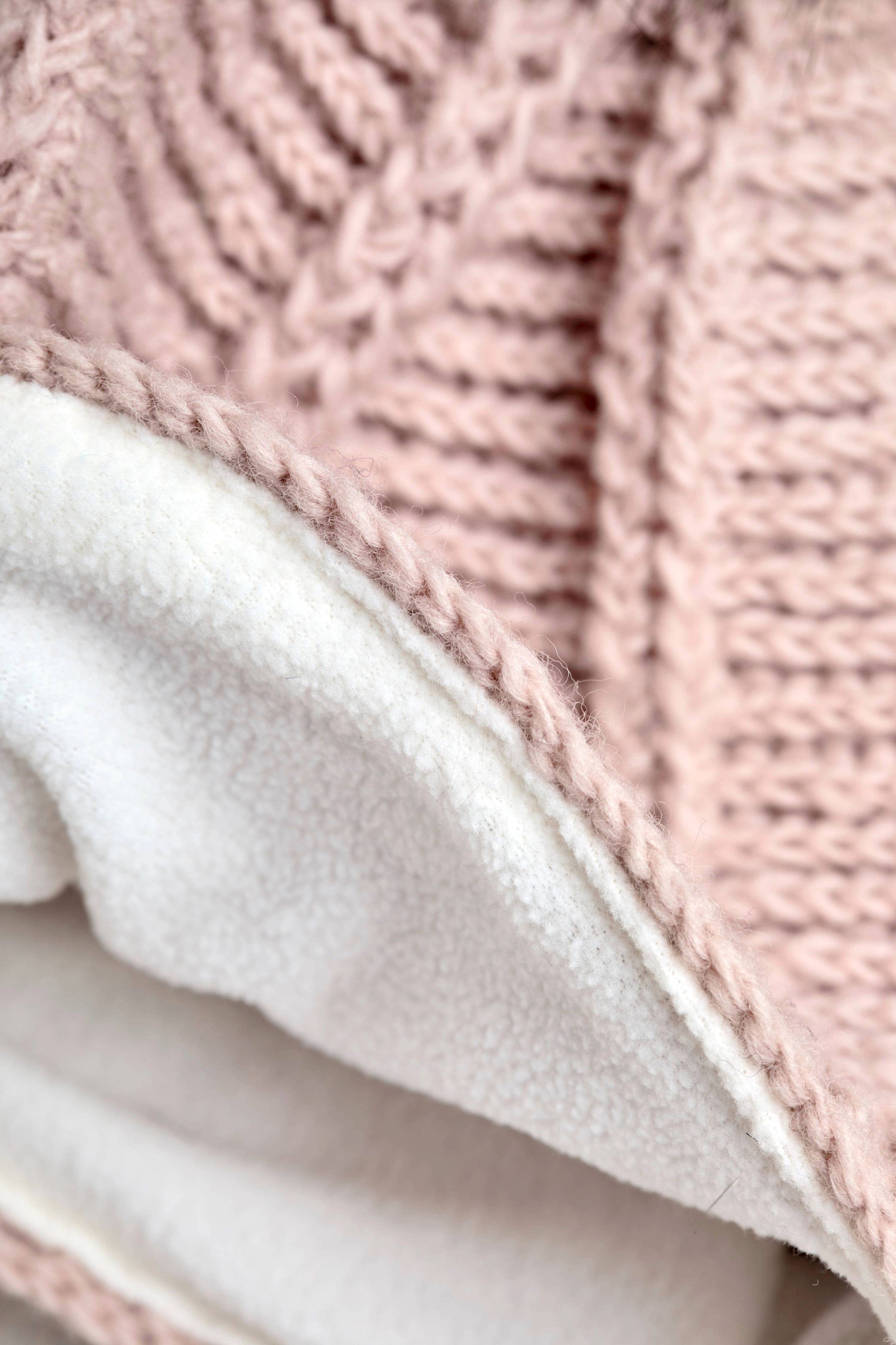 By Many Hands - Vente Bonnet – femme - Bonnet en crochet Brecken Tan/Rose5