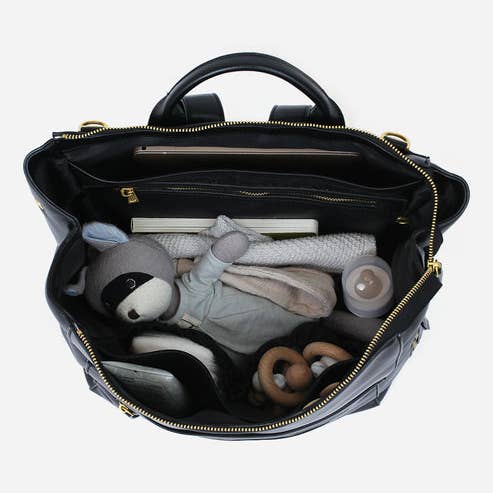 Fawn Design - Wholesale Diaper Bag - Baby - The Square Diaper Bag Bundle - Faux Leather Mom Backpack