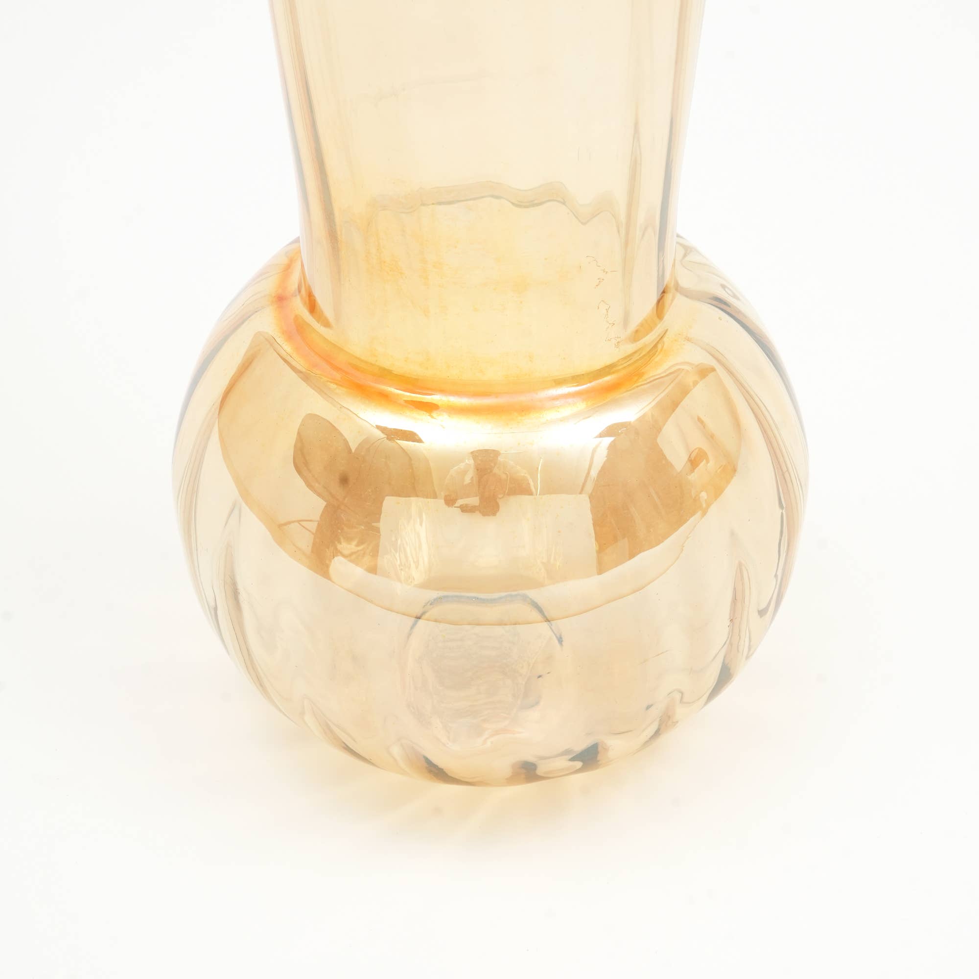 ExpoBazaar - Wholesale Vase - Glass Vase | Whimsy Whirlpool Small Vase | 6.3X9.3"7