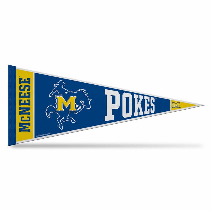 Rico Industries - Wholesale Flag - NCAA McNeese State Cowboys Rally Soft Felt 12X30 Pennant