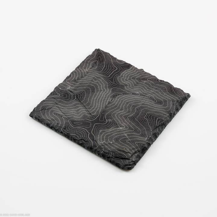 Mount Flume 4000 Footer Topografisk Kort Skifer Coaster for engroshandel hos Bay Slate Coasters