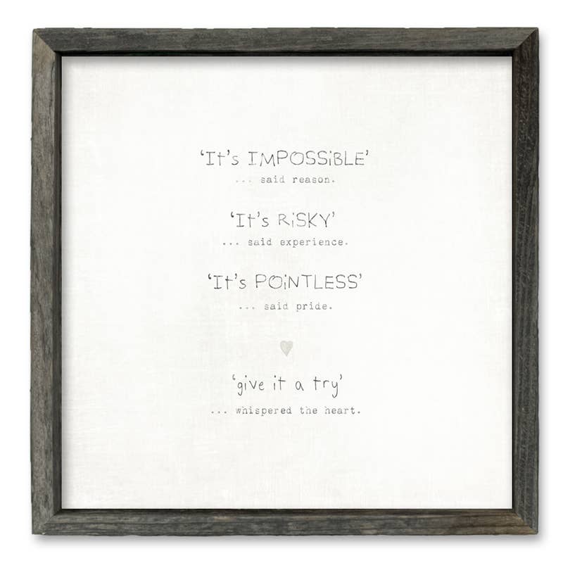 Sweet Gumball Inc. - Wholesale Sign - 'Whispered the Heart' Shelf Art1