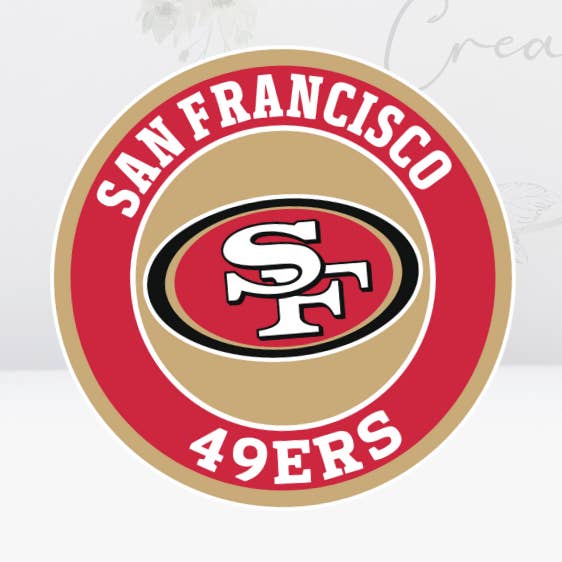 49ers-UV DTF 4in Decal for wholesale by Oily Graphic Creations