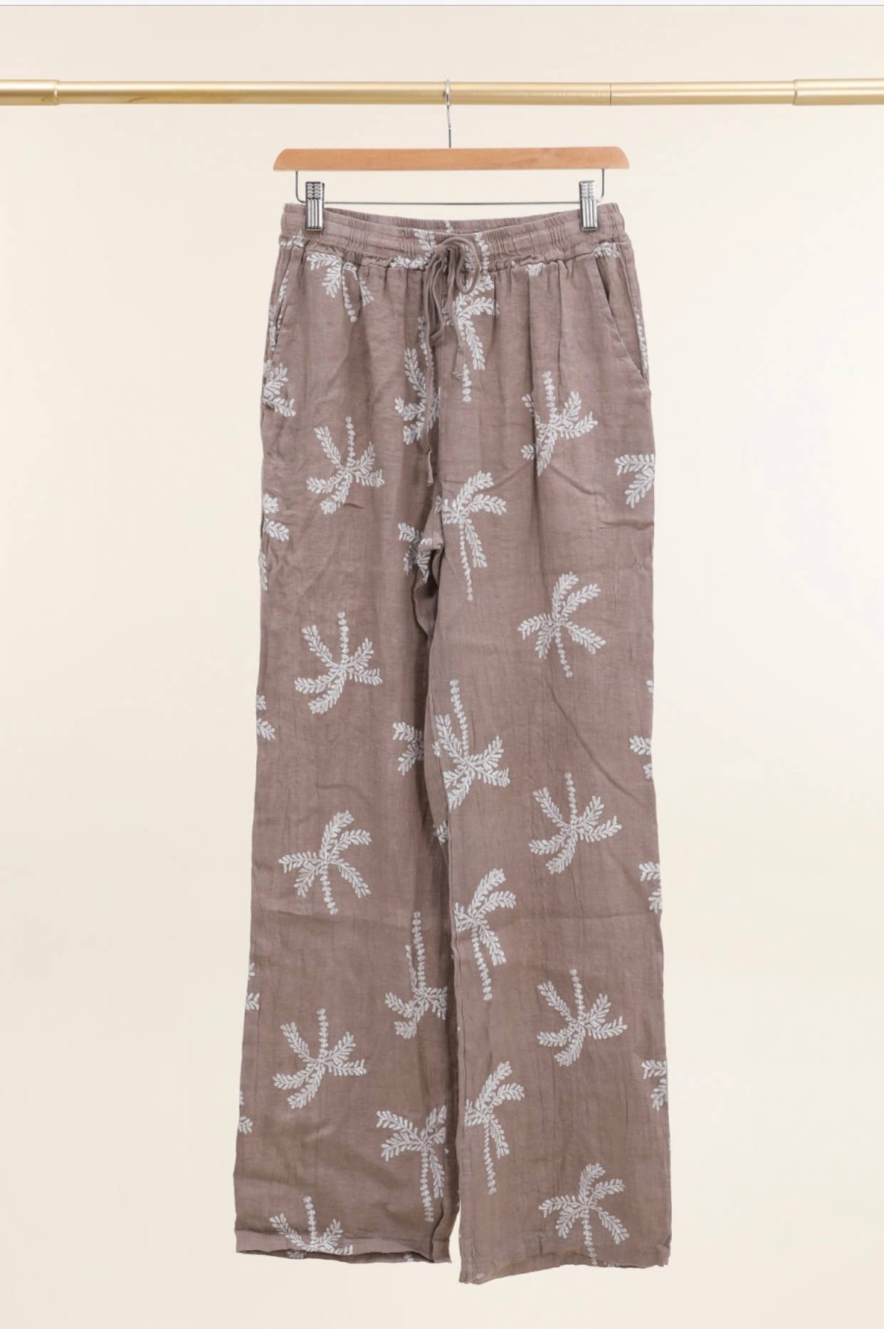 LÉA & LUC - Vente Pantalon – femme - Pantalons imprimé en 100% Lin REF.82180