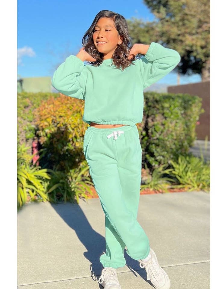 Cutie Patootie Clothing - Wholesale Activewear Set - Kids - GKSS-22-3002B Girl's 2 pc Pant Jog Set