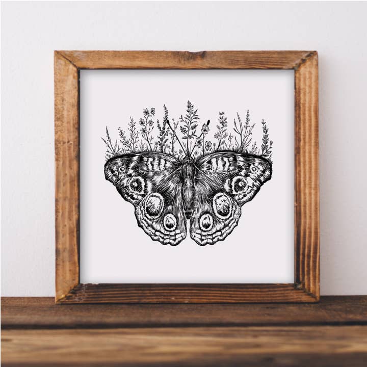 Floral Butterfly Art Print for wholesale by Kaari & Co.