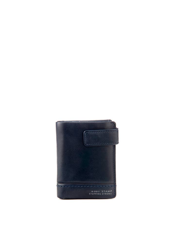 Crux blå vasket læder tegnebog for engroshandel hos Stamp