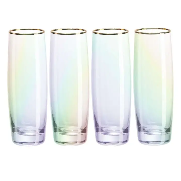 Forma House – wholesale Wine glass – Root7 / Drinkind - Prosecco Stemless 4-pack Rainbow0