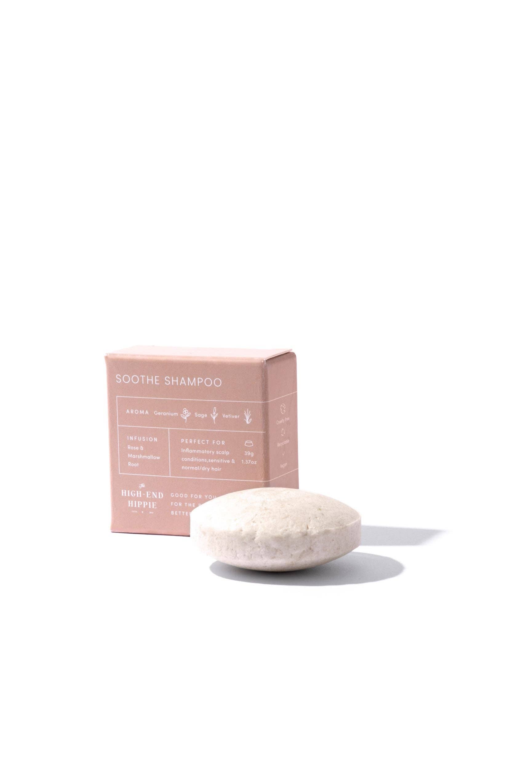 The High-End Hippie – Engroshandel Fast shampoo – Soothe Shampoo Bar - Kløende, Sensitiv Hovedbund, Normalt/Tørt Hår0