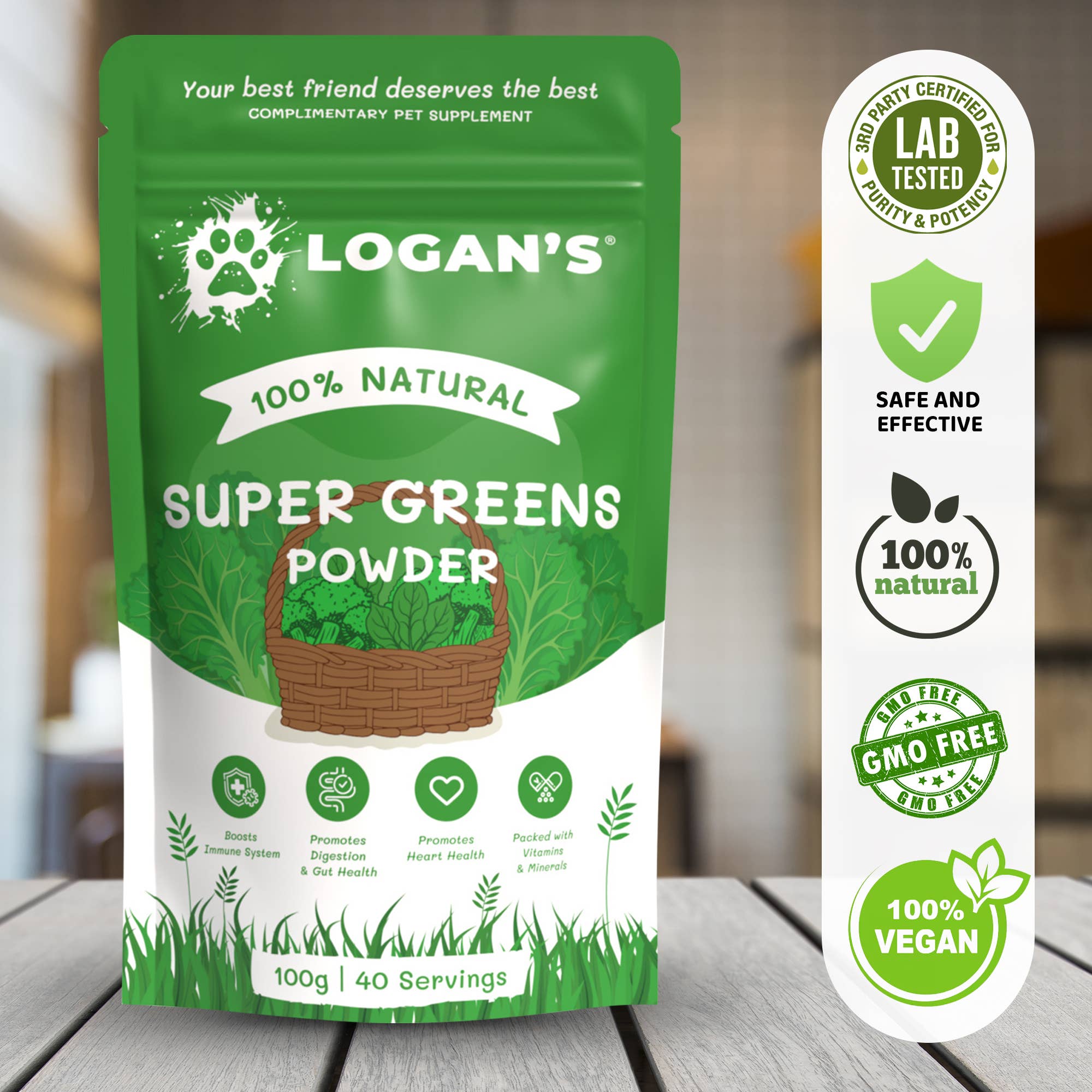 Logan’s – wholesale Pet supplement – Cat/dog – Super Greens - Pet Supplement 6