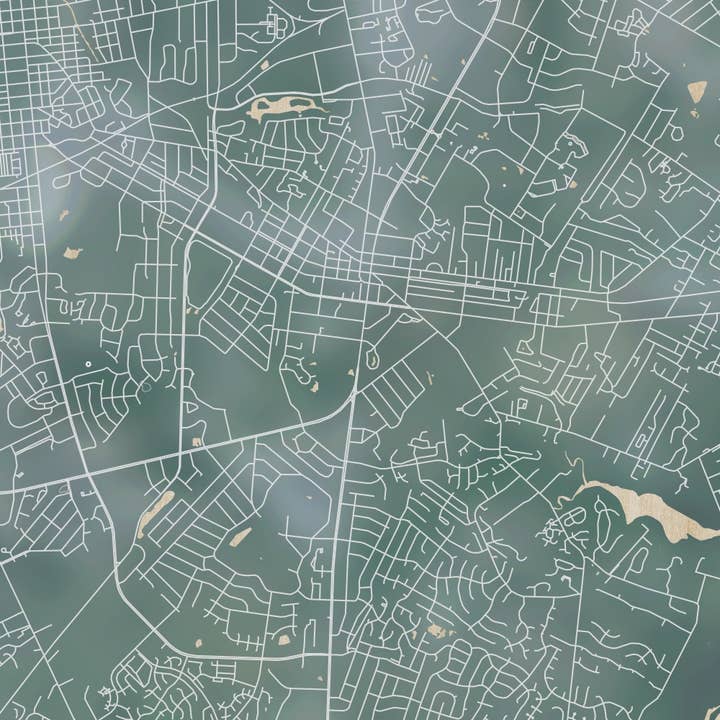 JACE.design – wholesale Art print – Wilmington NC Map Print Afternoon