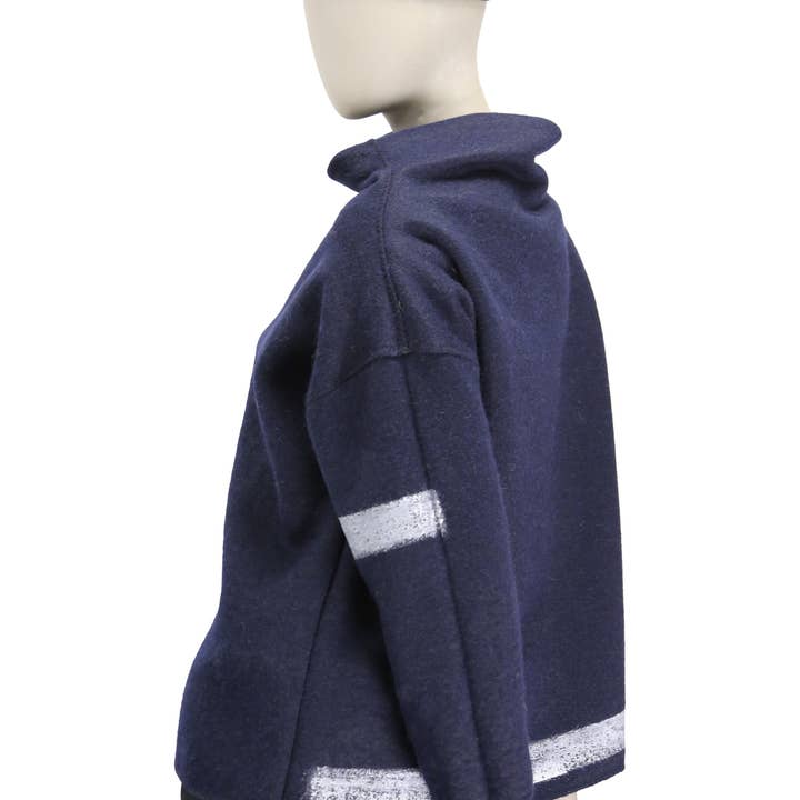 FILTET ULDSWEATER, LØS, vendbar for engroshandel hos TATIANA LEBEDEV