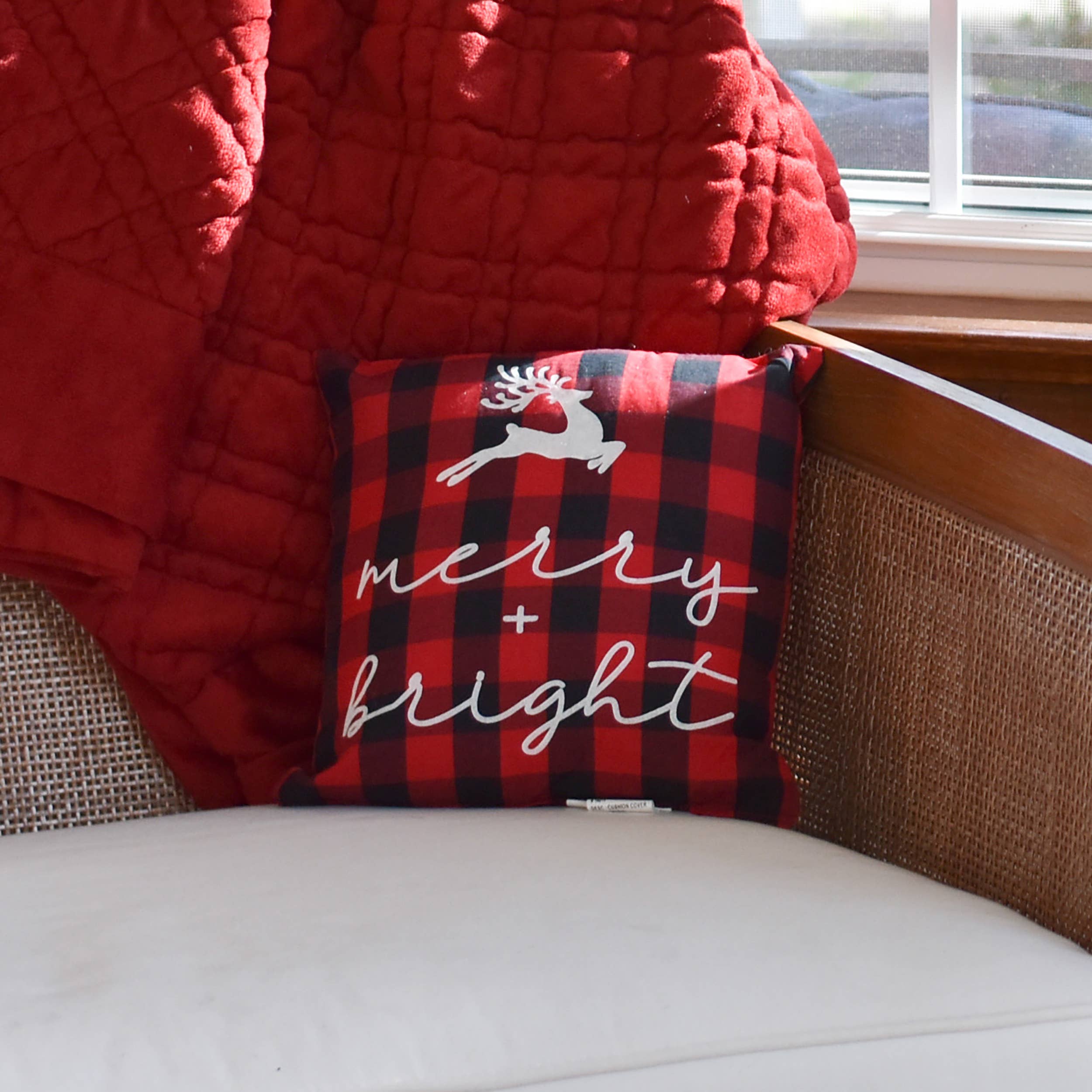 Col House Designs - Wholesale Decoratief kussen - Vrolijk en helder buffelruit kussen1