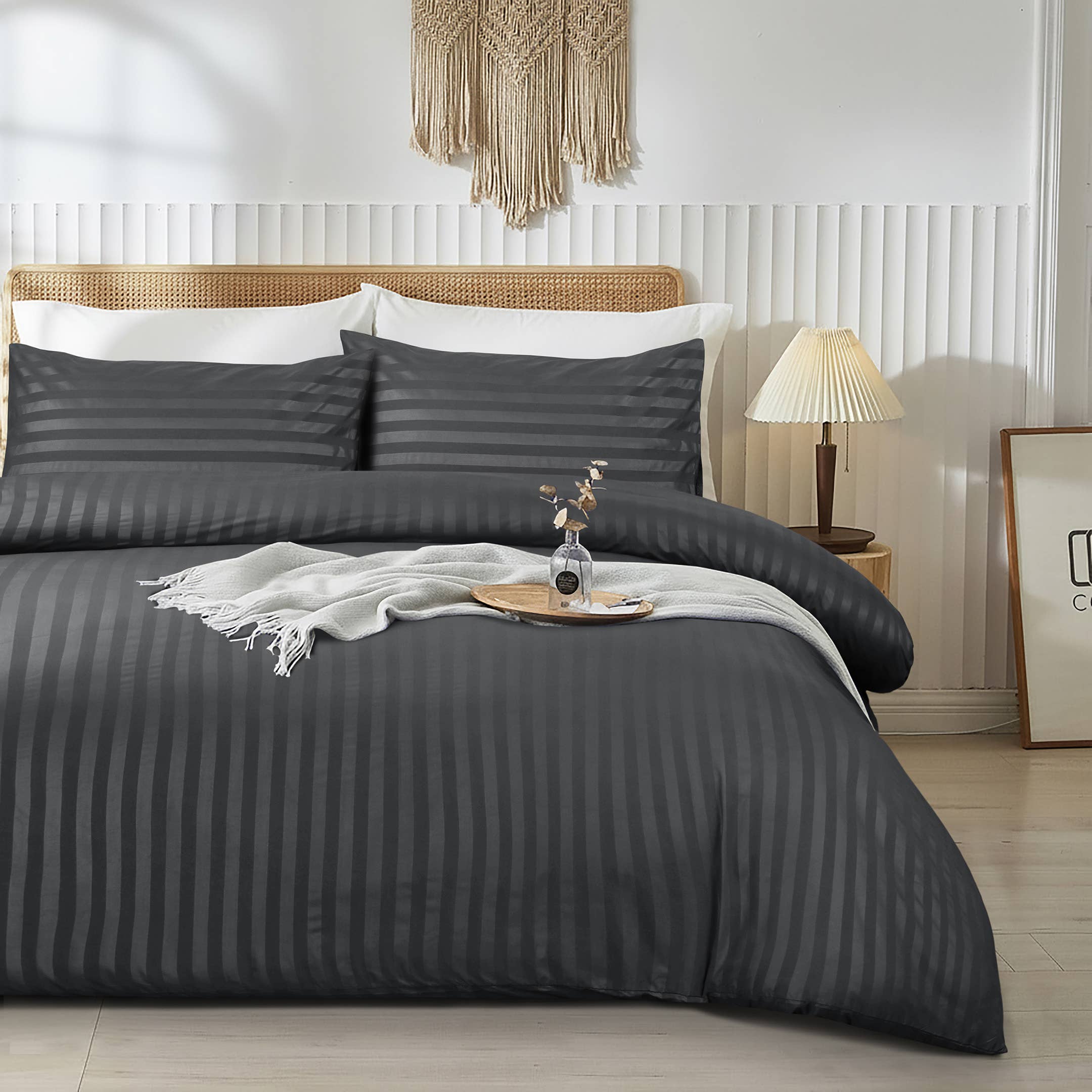 Cotton Passion – wholesale Sängkläder – Randigt påslakan set i lyxig 100 % mjuk mikrofiber8