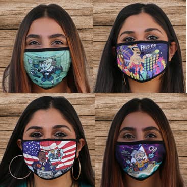Multi Layer SafeTEA Face Masks with Art for wholesale by The TeaBook
