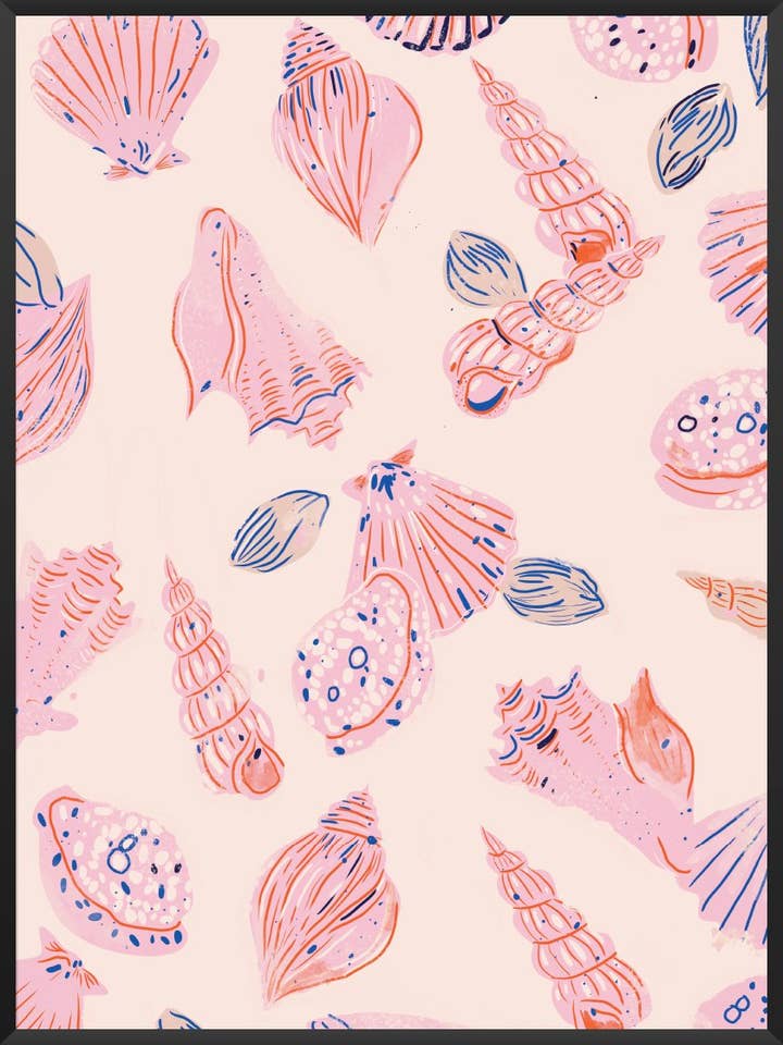 Coquillages d'été - Affiche pour la vente par Project Nord