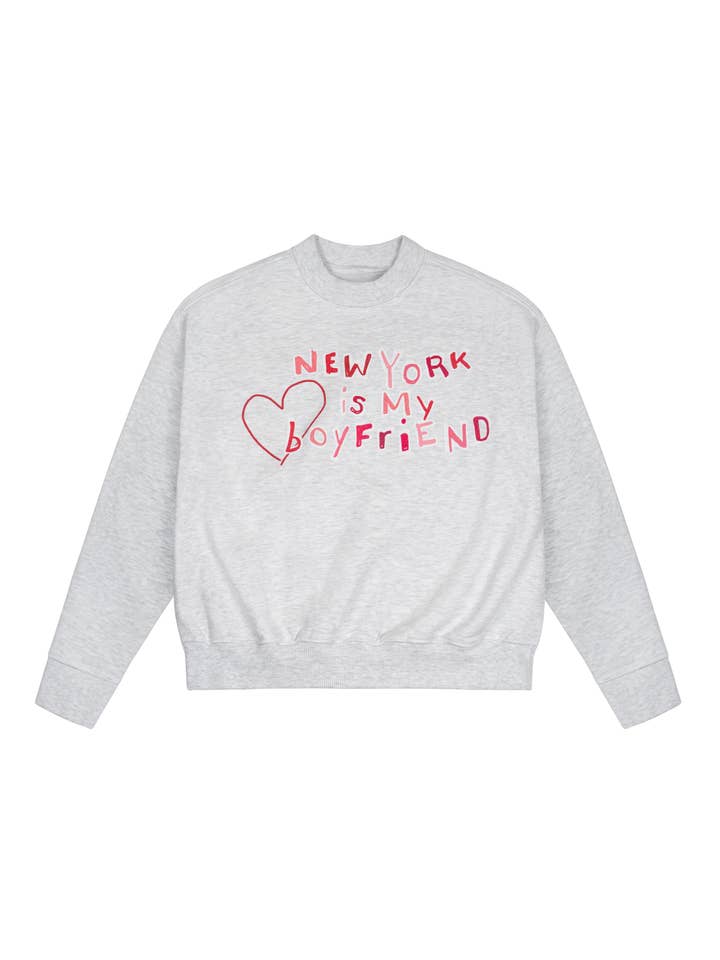 Sweat-shirt à col rond Love Letter pour la vente par New York is my Boyfriend