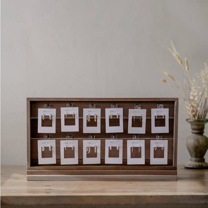 Display Shelf Sitter Pegboard-Wood for wholesale by Glee Jewelry