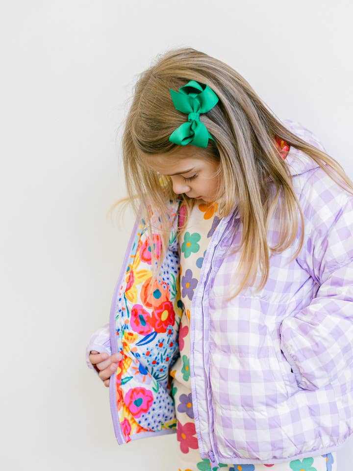 Poppy Kids Co - Wholesale Puffer Jacket - Kids - Louie Floral Puffer Jacket