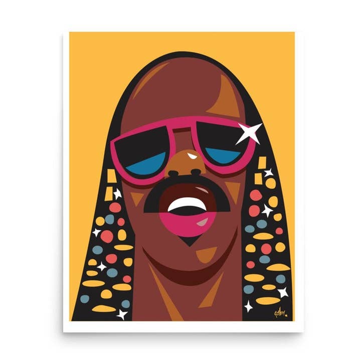 Imprimé Stevie Wonder pour la vente par Quincy Ray