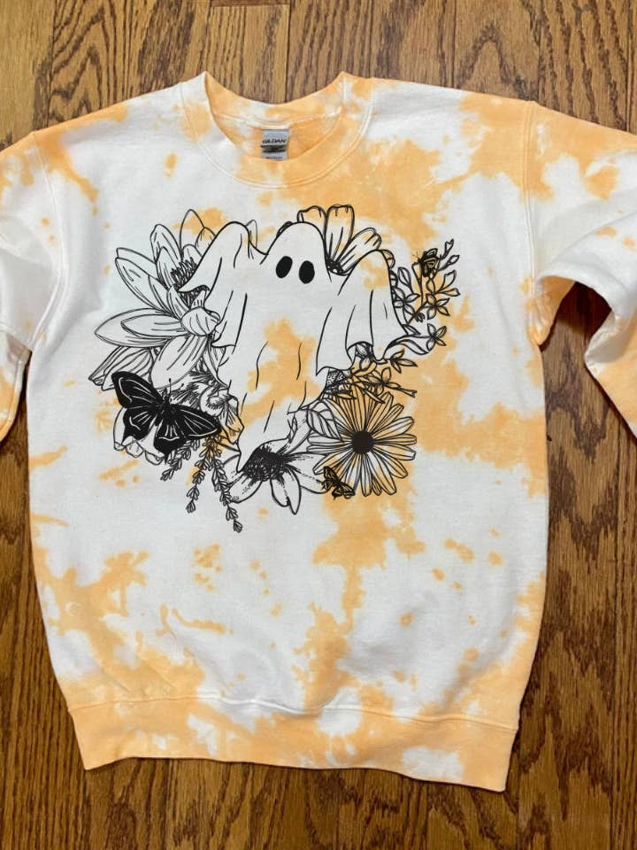 Ghost Sweatshirt mit Blumenmuster für den Großhandel von Cute As A Rustic Button