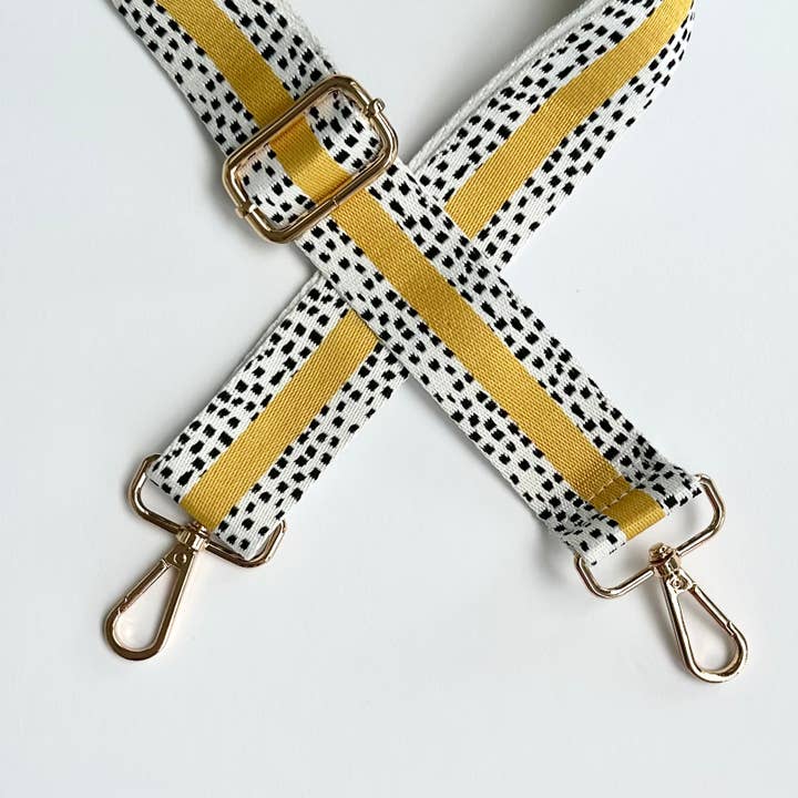 iconic mi – wholesale Väskremmar – Dam – REA Axelremsväska Gitarrband Väska Bälte Senap Rand1