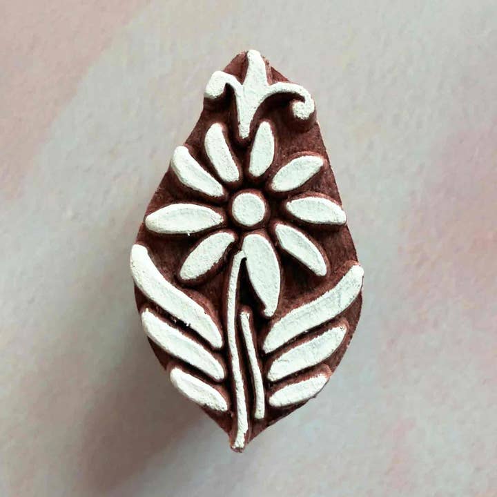 Spring Bloom - Indian Wood Block Stamp | Small Flower Design and other Purchase wholesale bloomfield florist. Free returns & net 60 terms on Faire trending on Faire.