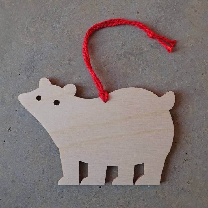 Polar Bear Bauble for wholesale by Lisa Jones Studio