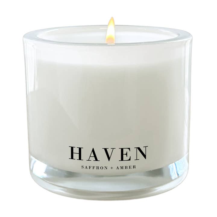 Porter Lane Home - Wholesale Jar/Filled Candle - HAVEN | Saffron + Amber Candle | Signature Collection