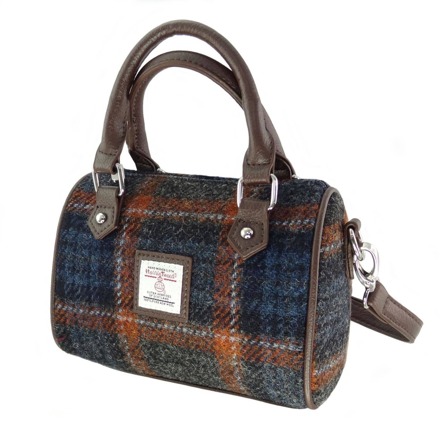 Glen Appin Of Scotland - Wholesale Top Handle Bag - Women's - LB1203 Harris Tweed 'Kilbride' Mini Bowling Bag20