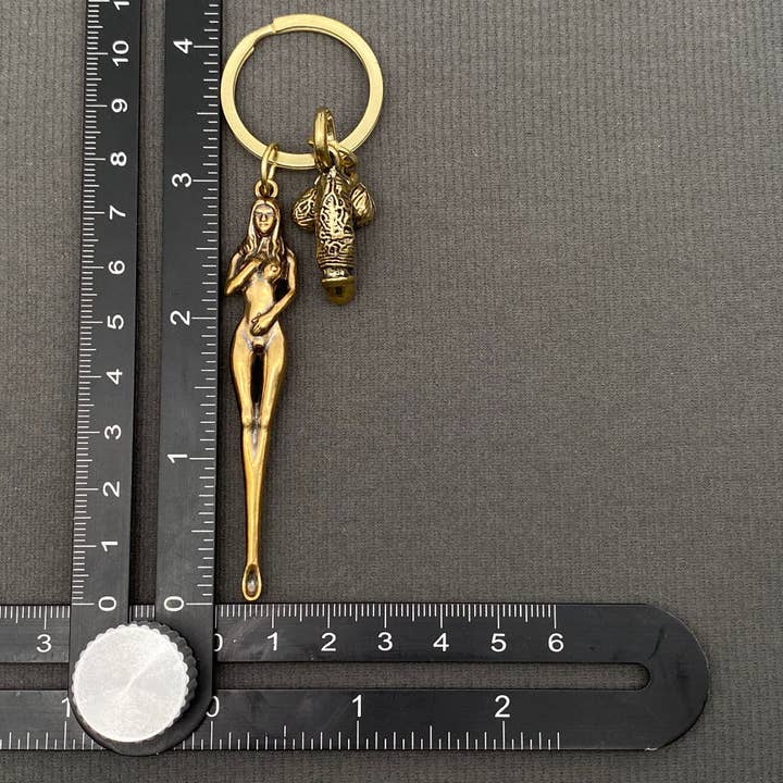 Mio Queena - Wholesale Keychain - Unisex - Brass Ear Spoon Funny Keychain3