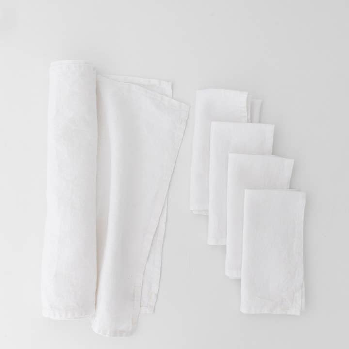 Heirloomed Collection - Wholesale Table Runner - Keepsake Linen Table Runner White2